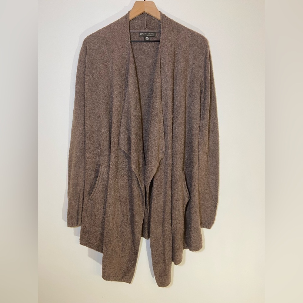 BAREFOOT Dreams CozyChic Lite Island Waterfall Wrap Cardigan Sweater Sz S/M